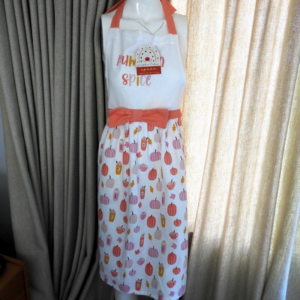 NWT Envogue Thanksgiving Apron 100% Cotton